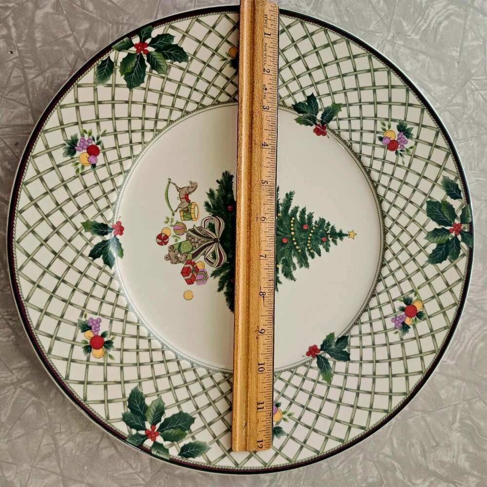 Mikasa Christmas Story Serving Plate 12.5" platter round romantic country dishw - Picture 4 of 9